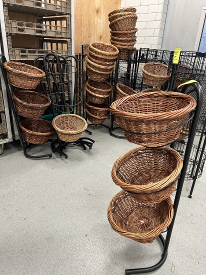 Group Of 3-Tier Basket Merchandisers
