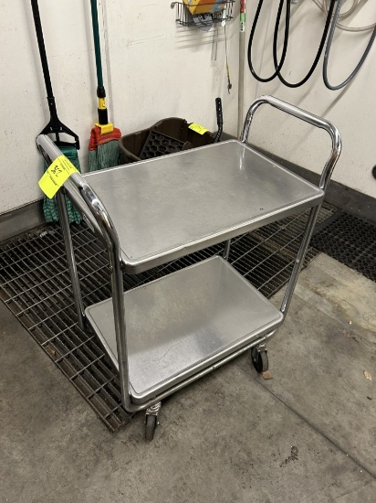 Vollrath 24in X 16in X 36in Stainless Steel Two-Tier Cart