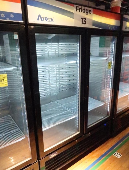 Atosa 2-glass door refrigerator