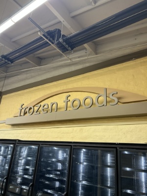 Frozen Foods Sign