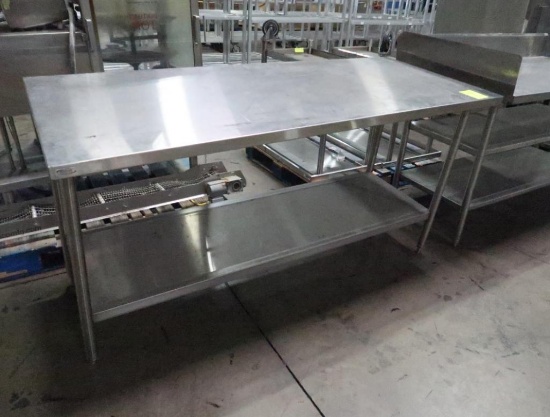 stainless table w/ undershelf