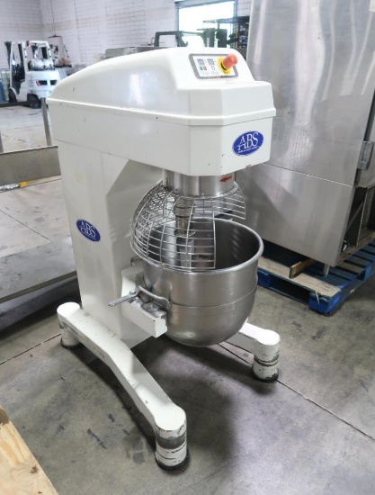 ABS 60 qt planetary mixer w/ bowl guard & bowl, paddle