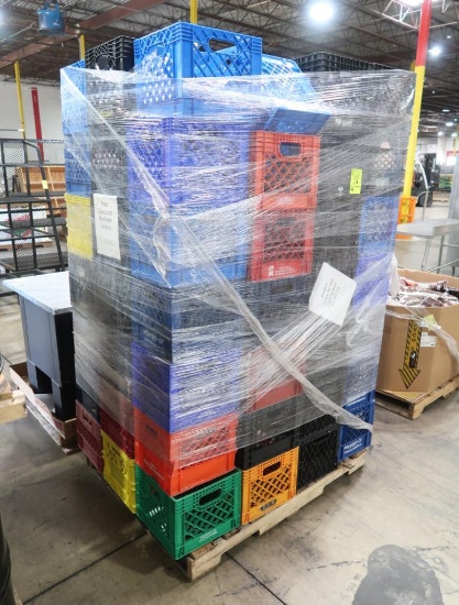 plastic milk crates