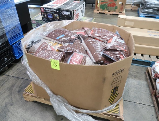 crate of hardwood pellets