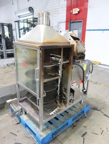 BE&SCO tortilla oven system, w/ wedge press & cooling conveyor