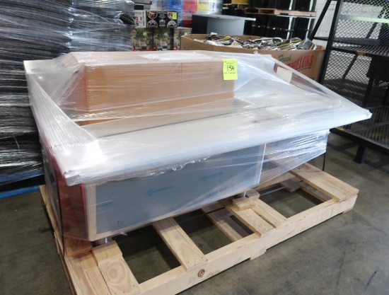 2-compartment sink w/ R drainboard, looks new