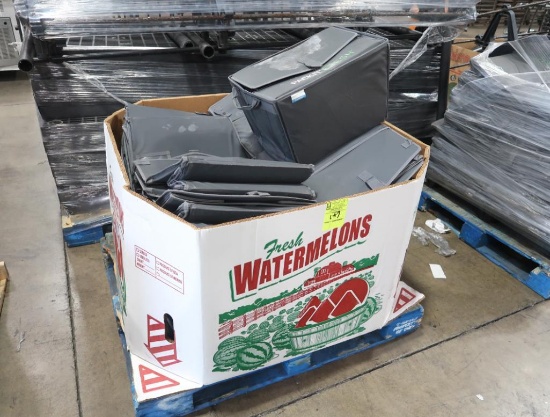 crate of insulated cooler bags