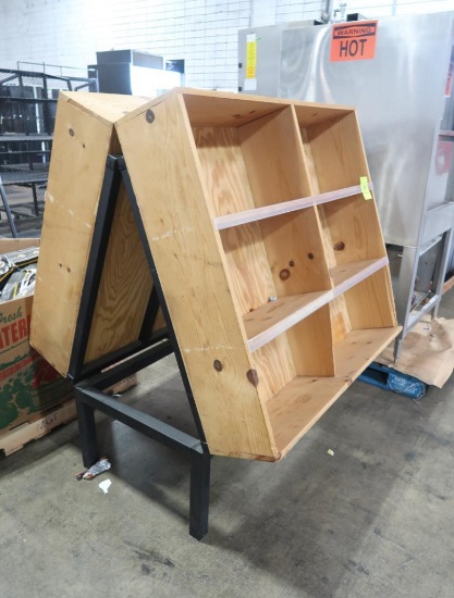 2-sided angled merchandiser