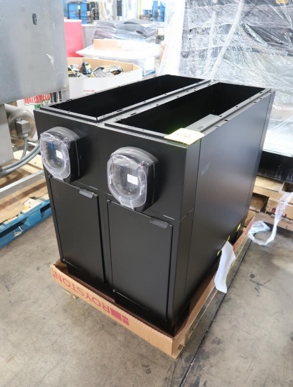 Royston steel lid dispenser cabinet, missing top