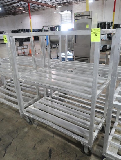 aluminum dunnage rack, on casters