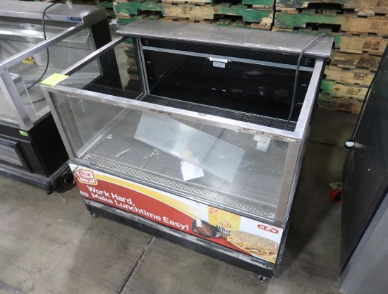 refrigerated merchandiser w/ 3) glass sides