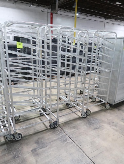 aluminum slanted sheet pan carts