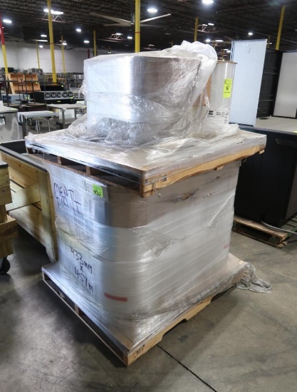 pallet of plastic wrap