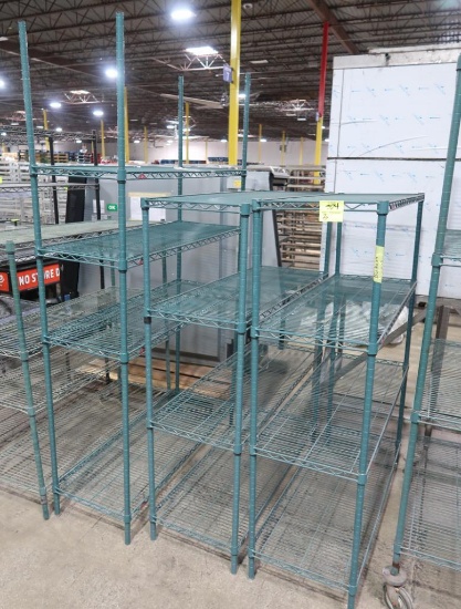 wire shelving units, epoxy coated
