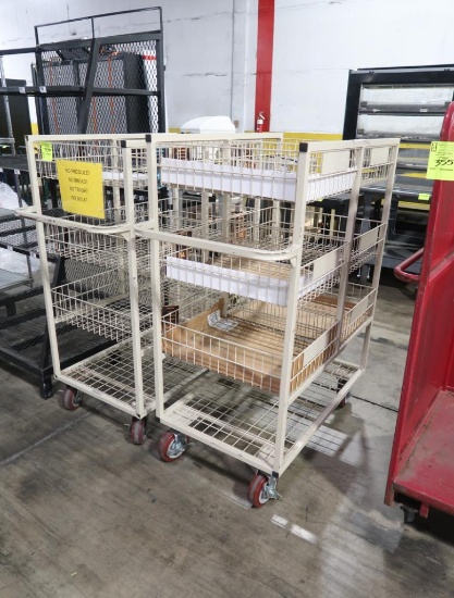wire basket stocking carts