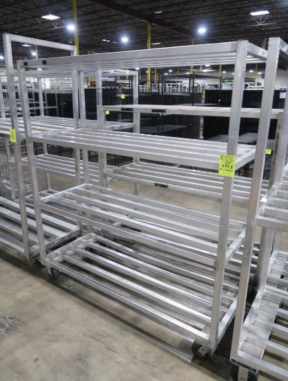 aluminum cooler rack, on casters
