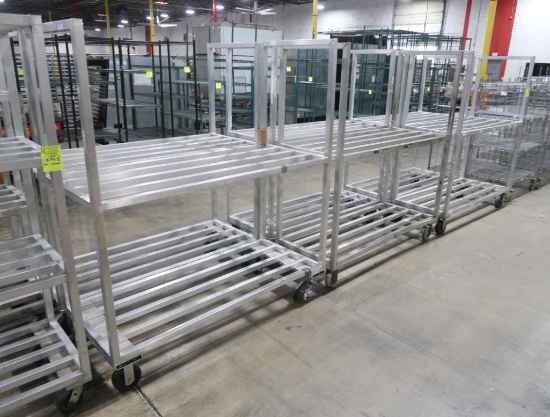 aluminum cooler racks, on casters