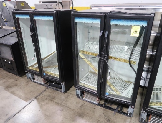 True 2-glass door refrigerated merchandisers