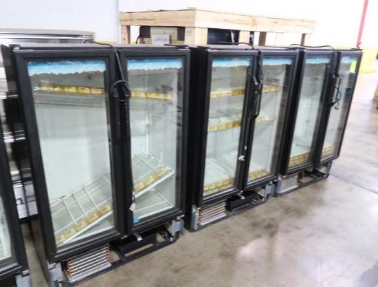 True 2-glass door refrigerated merchandisers