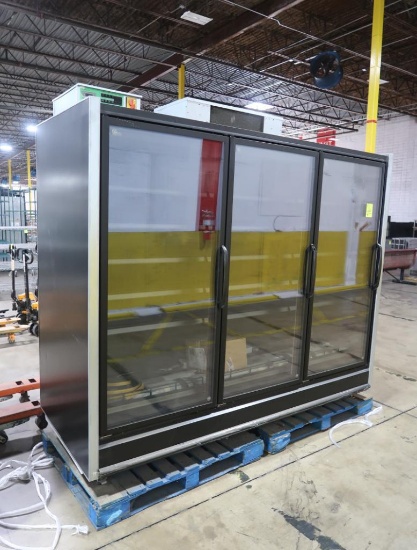 Carter freezer door case, self-contained, sold by the door
