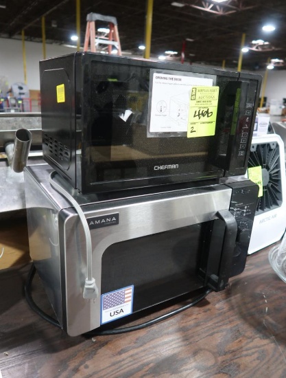 microwave ovens- Amana & Chefman