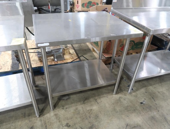 stainless table w/ undershelf