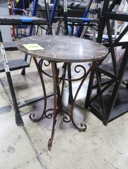 side table w/ marble top