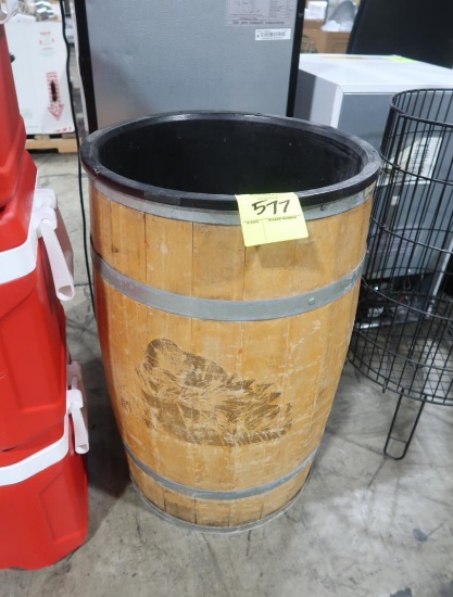 wooden bulk barrel w/ insert