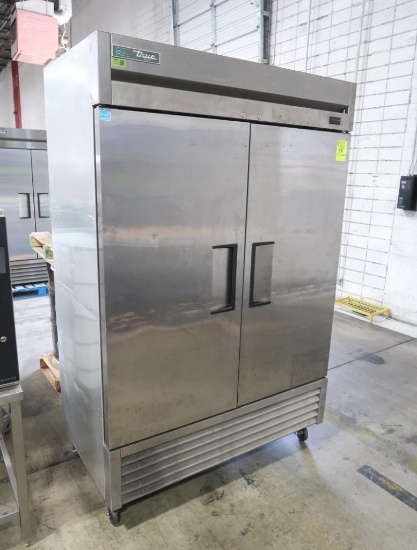True stainless 2-door freezer