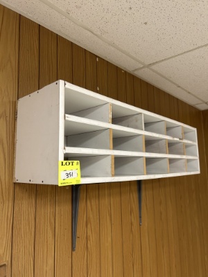 49in X 12in X 13in Wall Mounted Cubby