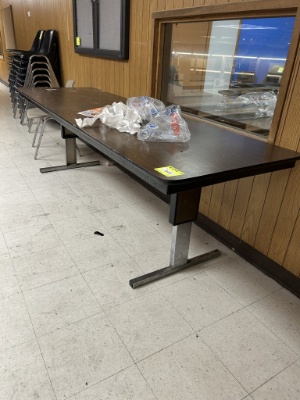 96in X 30in X 29in Table W/ Metal Legs