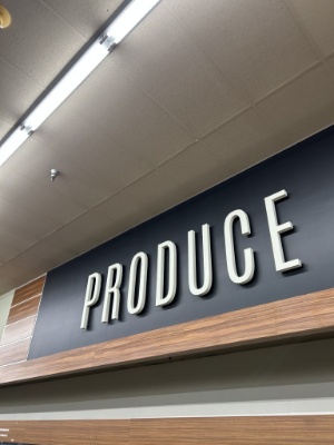 Produce Wall Lettering