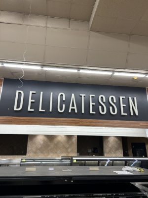Delicatessen Wall Lettering