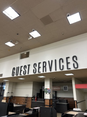 Guest Services Wall Lettering