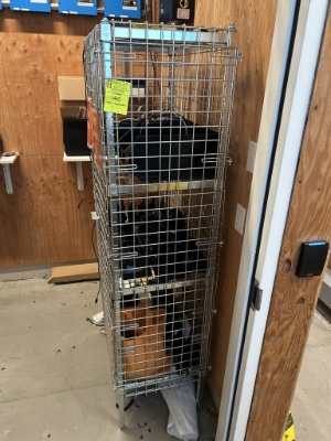 Stainless Steel Rack W/ Lockable Doors