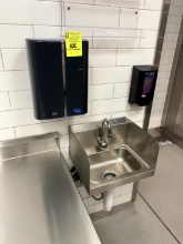 MOTION ACTIVATED HAND SINK WITH PAPER TOWEL/SOAP DISPENSER