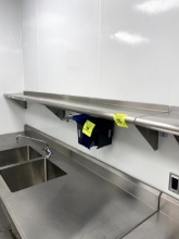 WALL MOUNT STAINLESS SHELF
