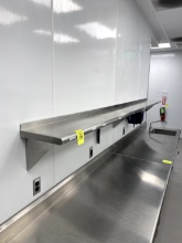 WALL MOUNT STAINLESS SHELF