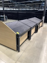 4FT PRODUCE SLANT TABLES WITH ROLL OUT BASE
