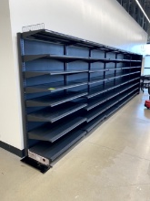 24FT RUN OF LOZIER WALL SHELVING