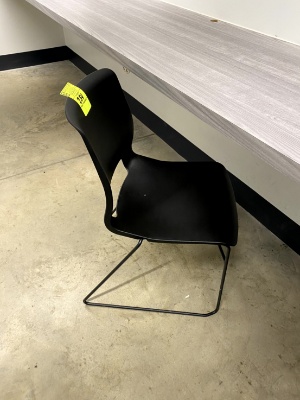 Plastic Office Chair With Metal Base