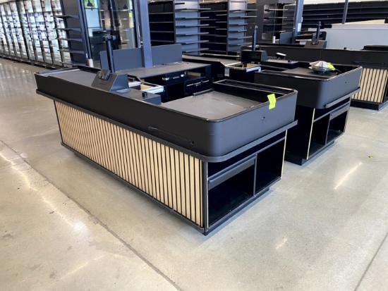 2022 KILLION DAUL SIDED SINGLE BELT CHECKLANE WITH MILLWORK