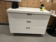 43IN X 23IN X 33IN WOODEN WORKTOP DRAWERS