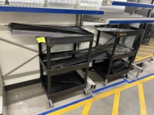 ULINE 3-TIER PLASTIC UTILITY CARTS