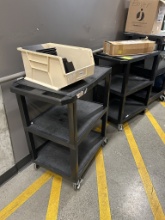 TUFFY 3-TIER PLASTIC UTILITY CARTS