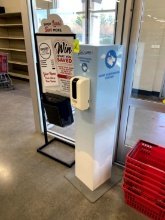 SANITATION DISPENSER AND SIGN HOLDER