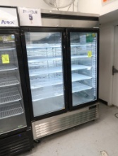 Atosa 2-glass door refrigerator