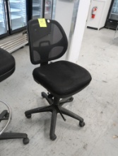 office chair, on casters