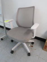 office chair, on casters