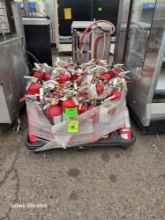 PALLET OF FIRE EXTINGUISHERS